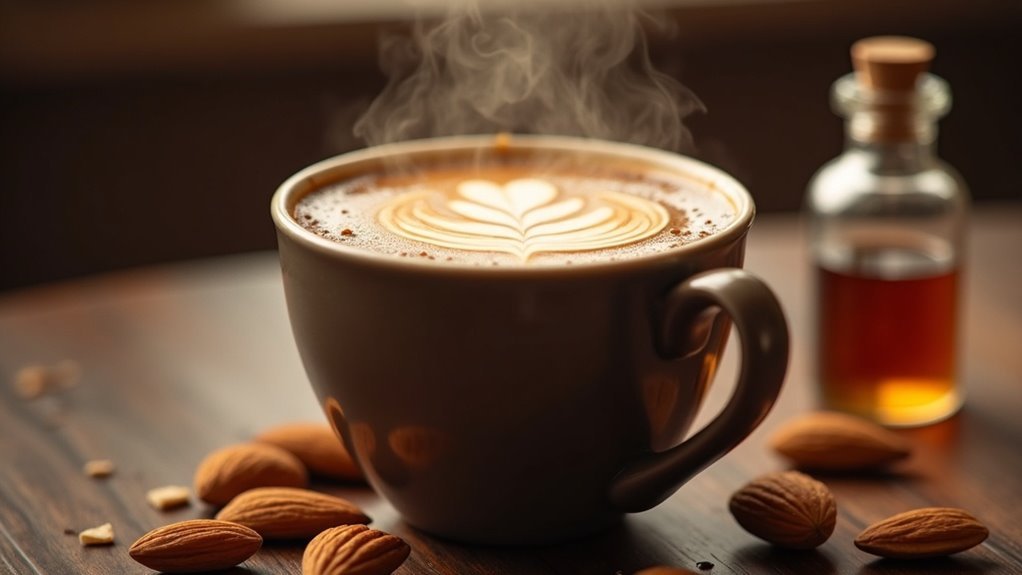 almond flavoring in coffee