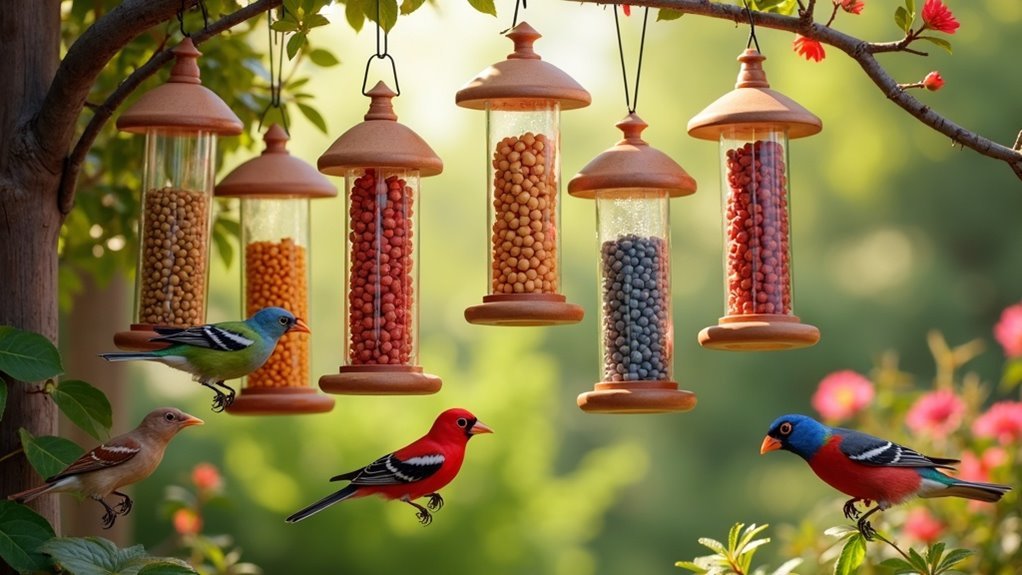 attract birds with feeders