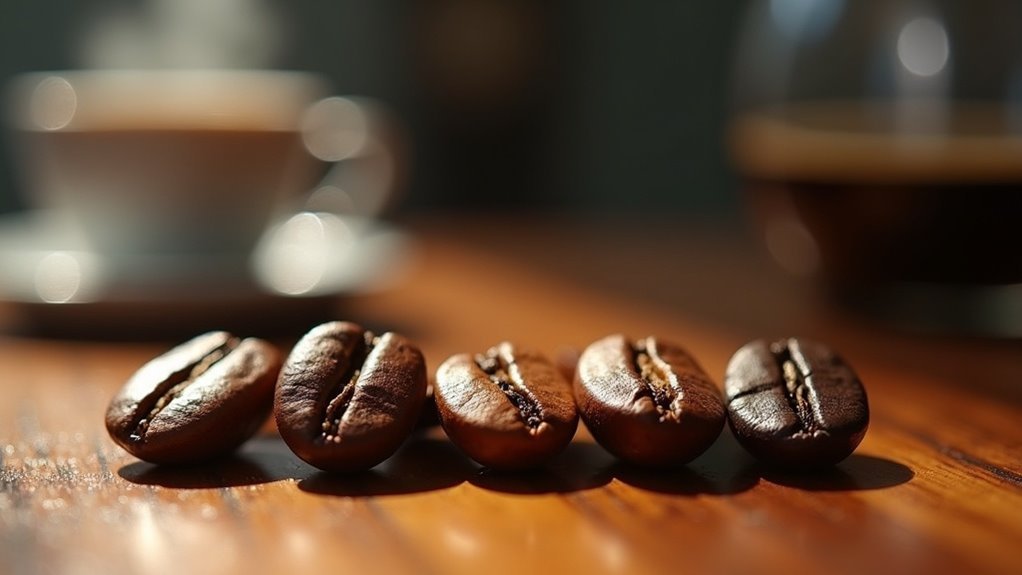 barista practice coffee beans