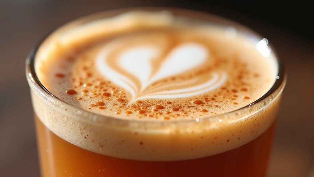 brown sugar flavored foam