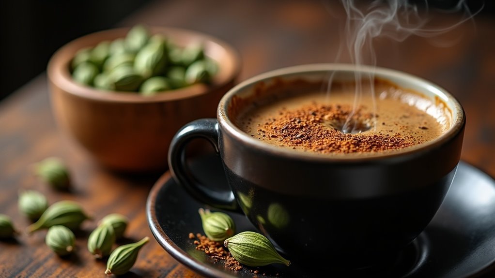 cardamom enhances coffee flavor