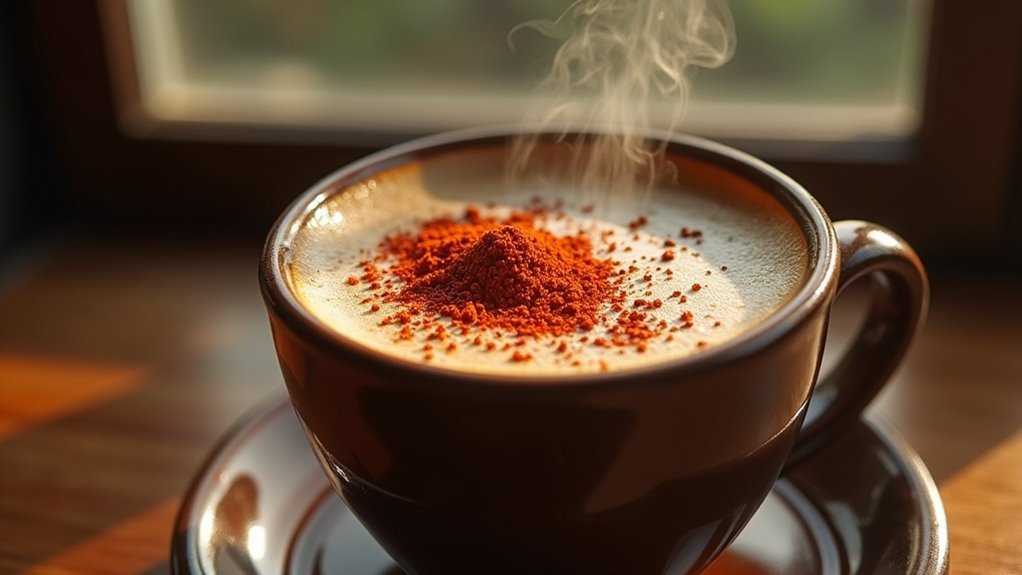 cayenne pepper in coffee