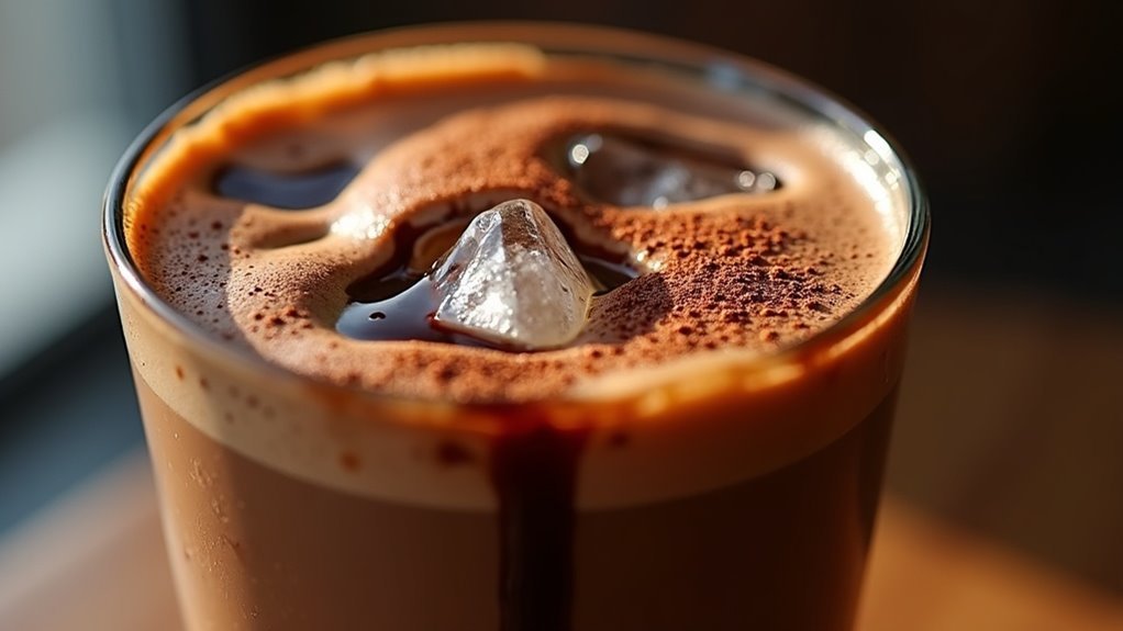 chocolate flavored espresso drink