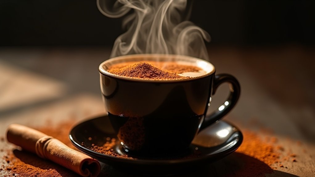 cinnamon enhances coffee flavor