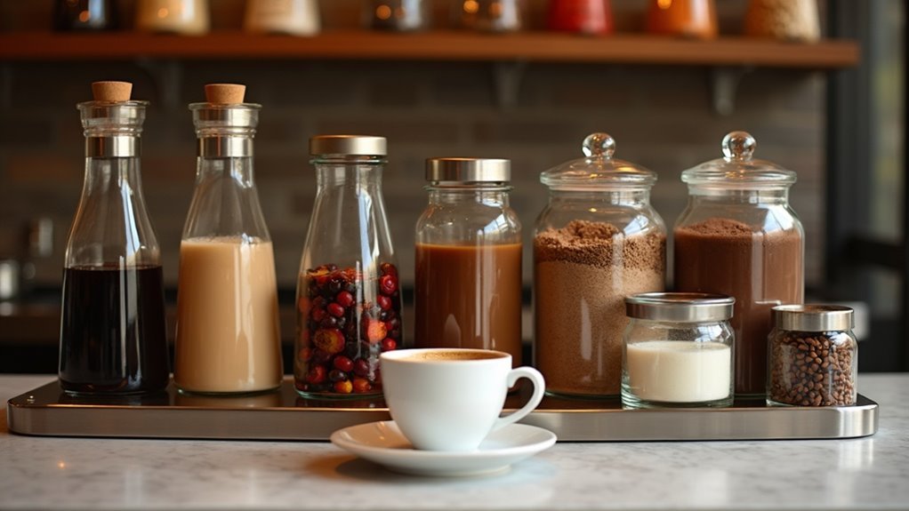 coffee condiment organization solutions