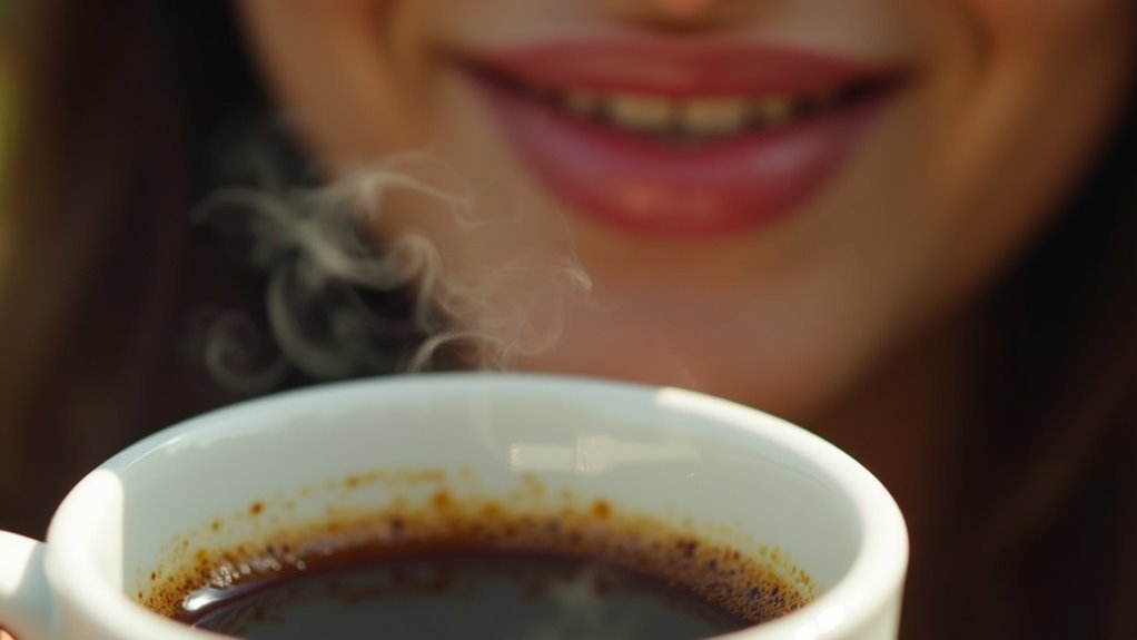 coffee may stain teeth