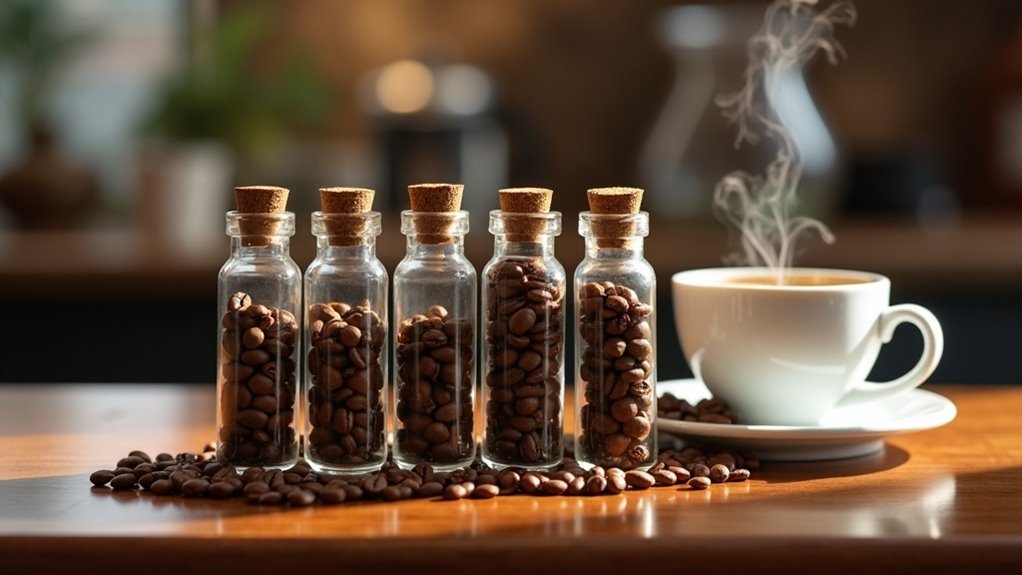coffee scent sampling vials