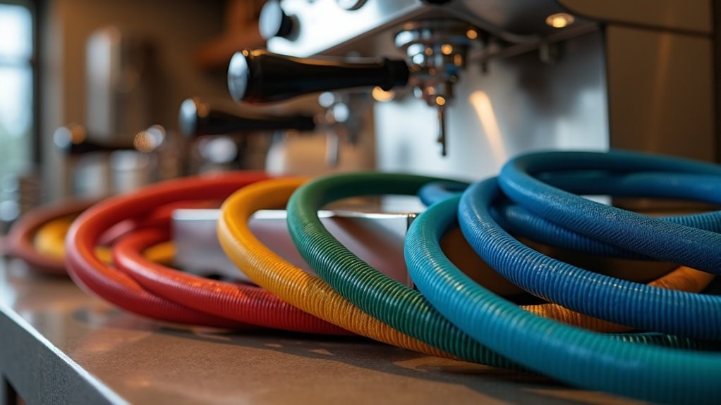 espresso machine installation hoses