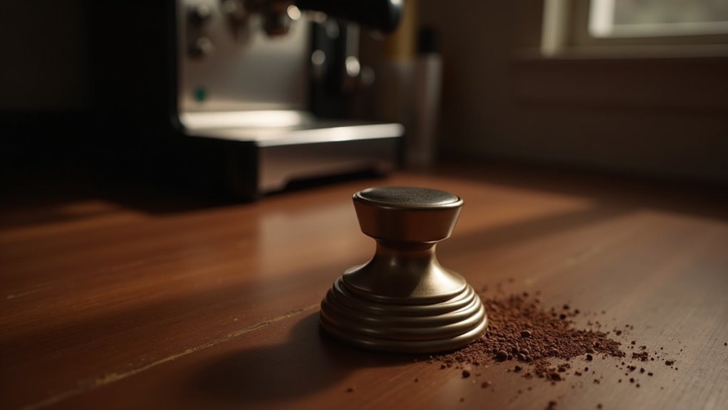 grooved base for tampering