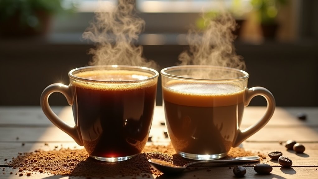 instant vs brewed coffee health
