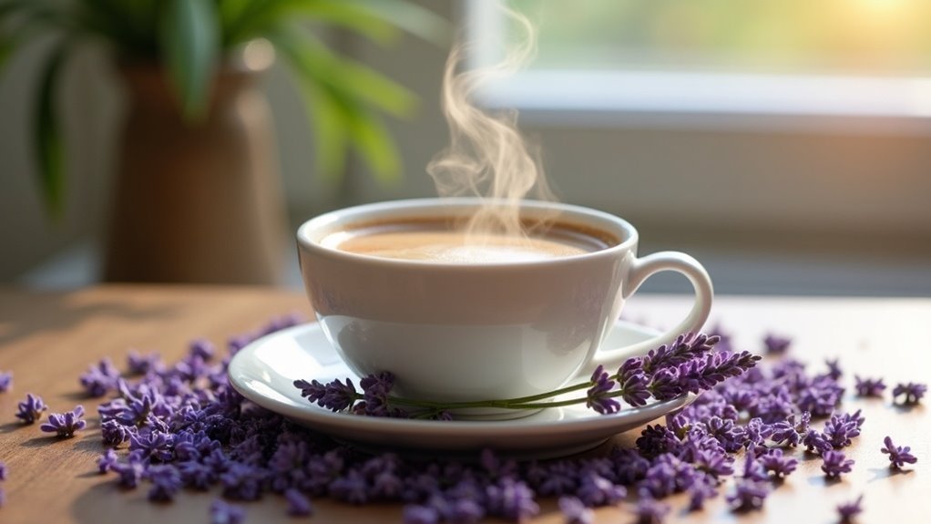 lavender infused coffee beverage