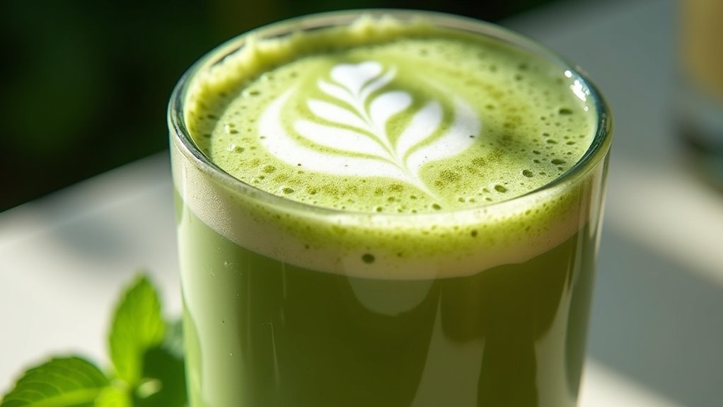 matcha infused whipped topping