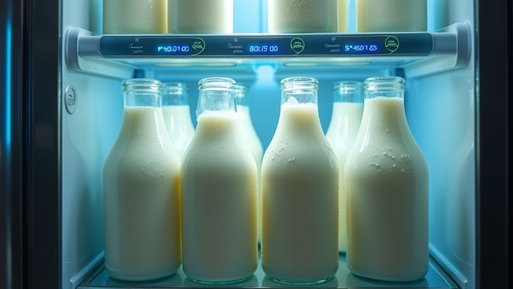 milk fridge door thermometers