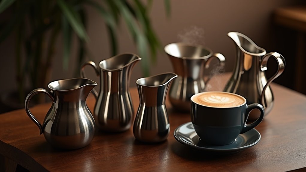 stainless steel cream pitchers