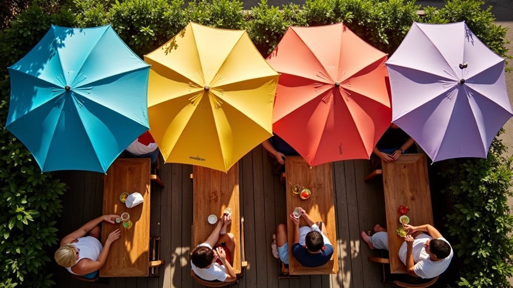 stylish summer outdoor umbrellas