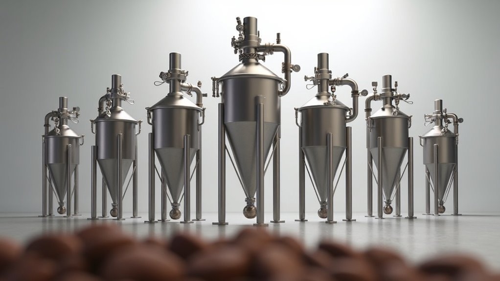 top roaster cyclone separators